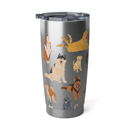 Special Magnolia Pet Dog Mug on Stainless Steel Tumbler 20oz for Dog Mom, Pet Owners, Dog Lover Gifts, Fun Dog Gift