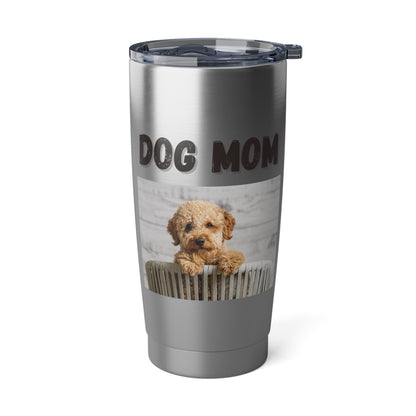 Doodle Dog Mom 20oz Metal Tumbler for hot and cold drinks