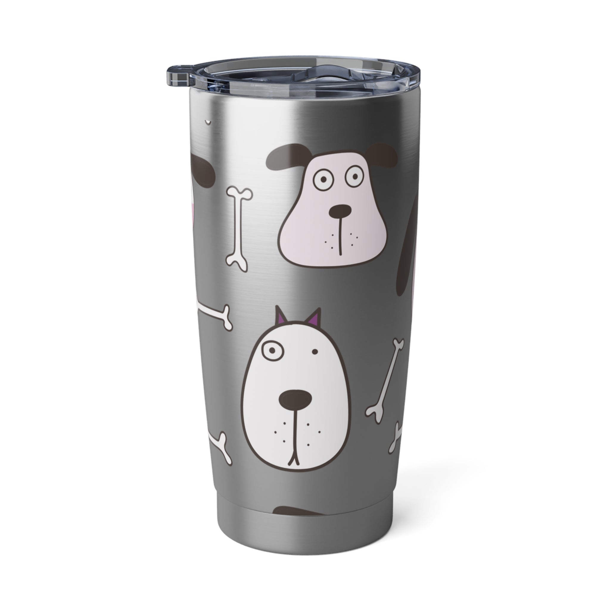 Funny Puppy and Bones Metal Tumbler 20oz Gift for Her Puppy Lover Gift Kids Gift Holiday Gift Idea