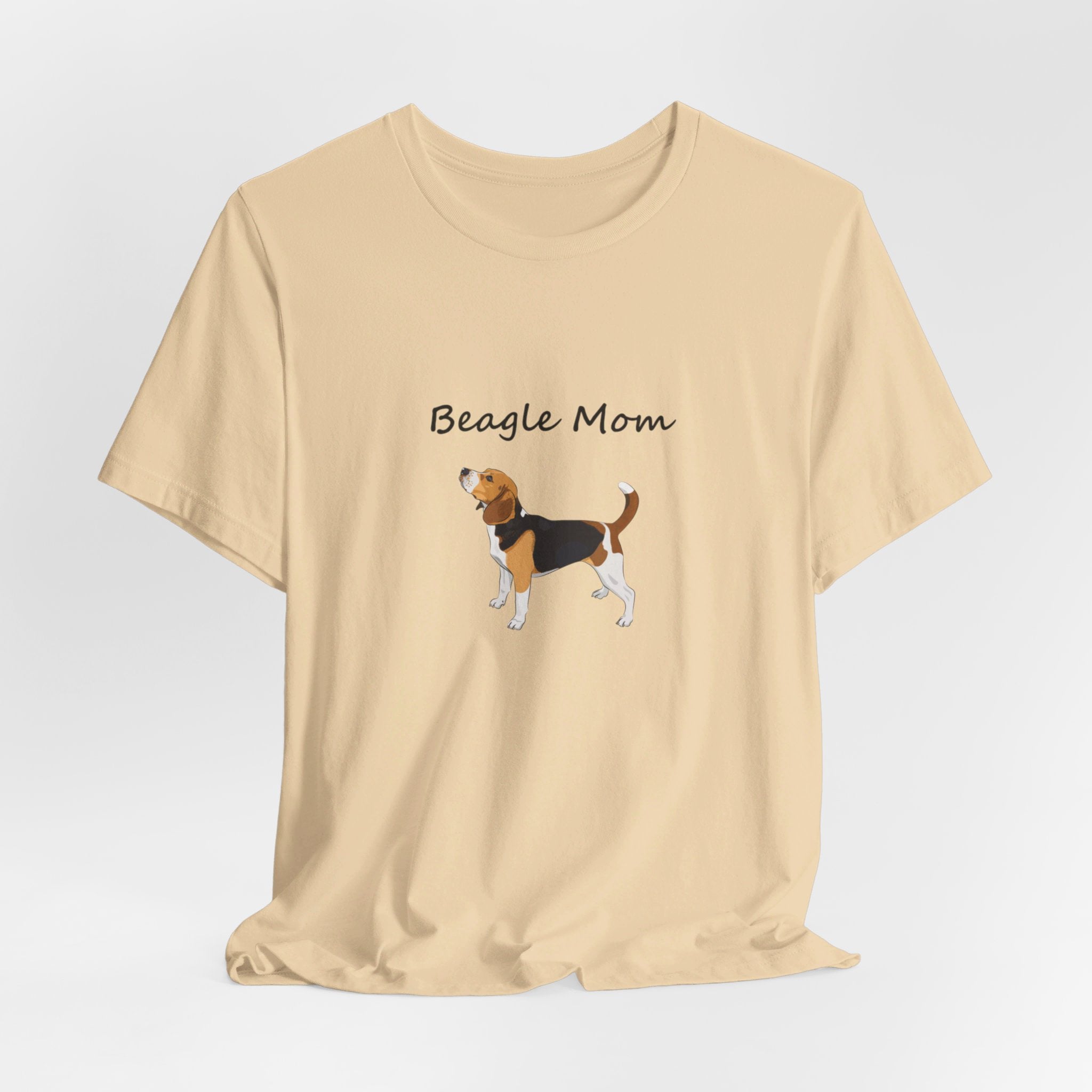 Beagle Mom Short Sleeve Tee, Gift for Her, Bella Canvas 3001, Dog Mom Shirt, Dog Lover Gift, Birthday Gift, Dog Mom Gift, Pet Owner Shirt