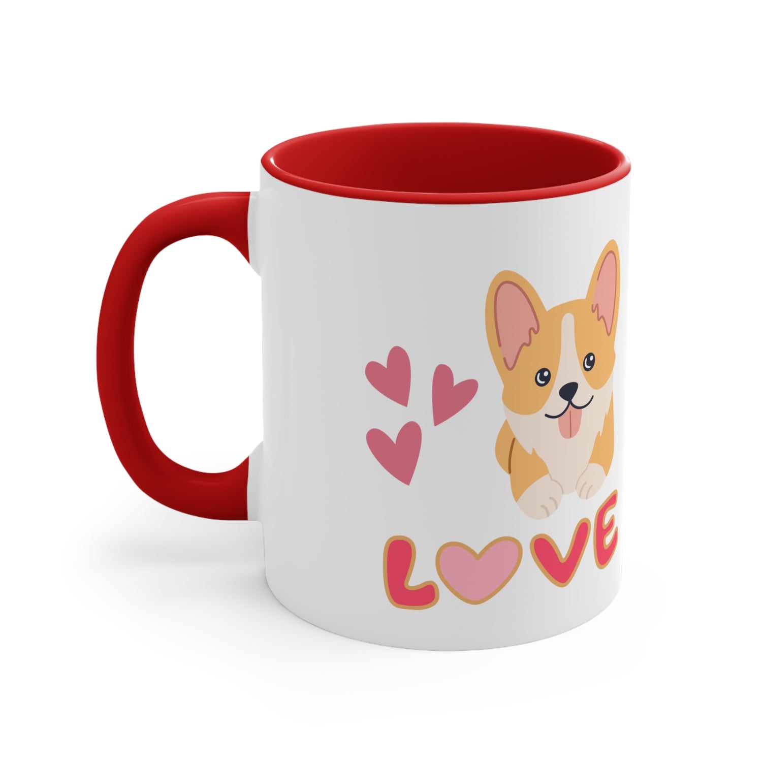 Valentines Love Corgi Coffee Mug