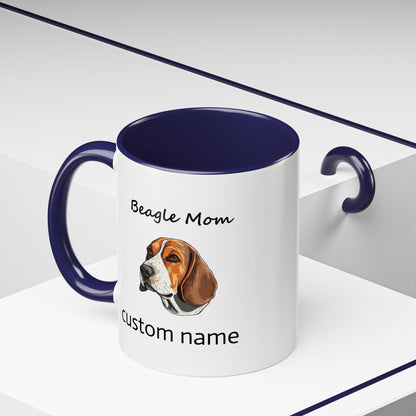 Personalized Custom Beagle Mug 11oz Ceramic – Multi-Color Coffee Mug for Dog Lovers, Special Holiday Gifts