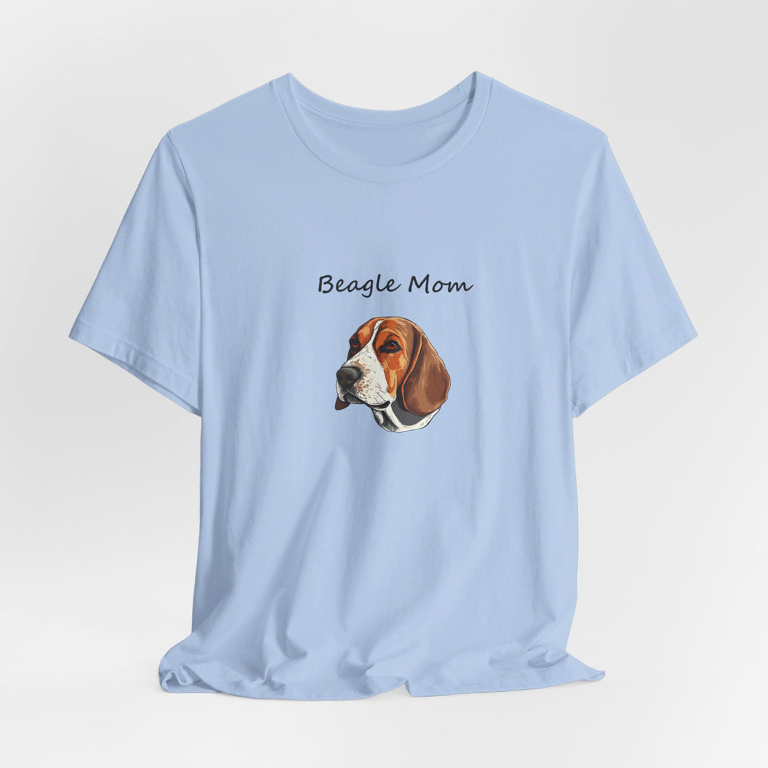 Beagle Headshot Dog Mom Unisex Jersey Tee | Bella Canvas Dog Lover Gift – Perfect Birthday Gift for Her