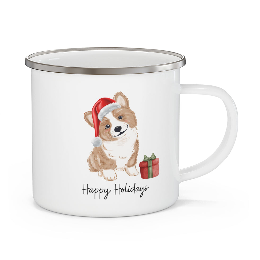 Happy Holidays Puppy Christmas Mug