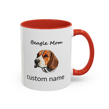 Personalized Custom Beagle Mug 11oz Ceramic – Multi-Color Coffee Mug for Dog Lovers, Special Holiday Gifts