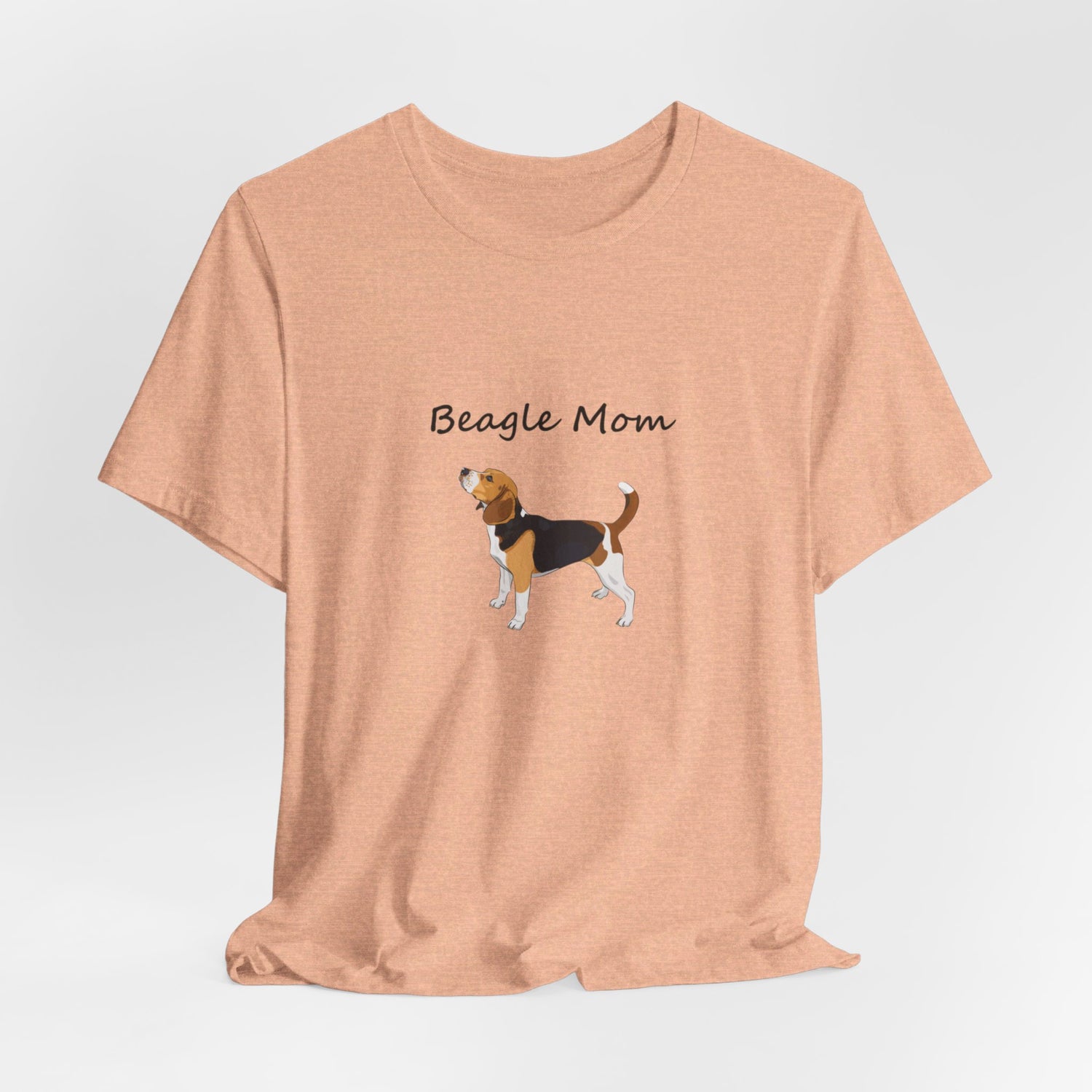 Beagle Mom Short Sleeve Tee, Gift for Her, Bella Canvas 3001, Dog Mom Shirt, Dog Lover Gift, Birthday Gift, Dog Mom Gift, Pet Owner Shirt