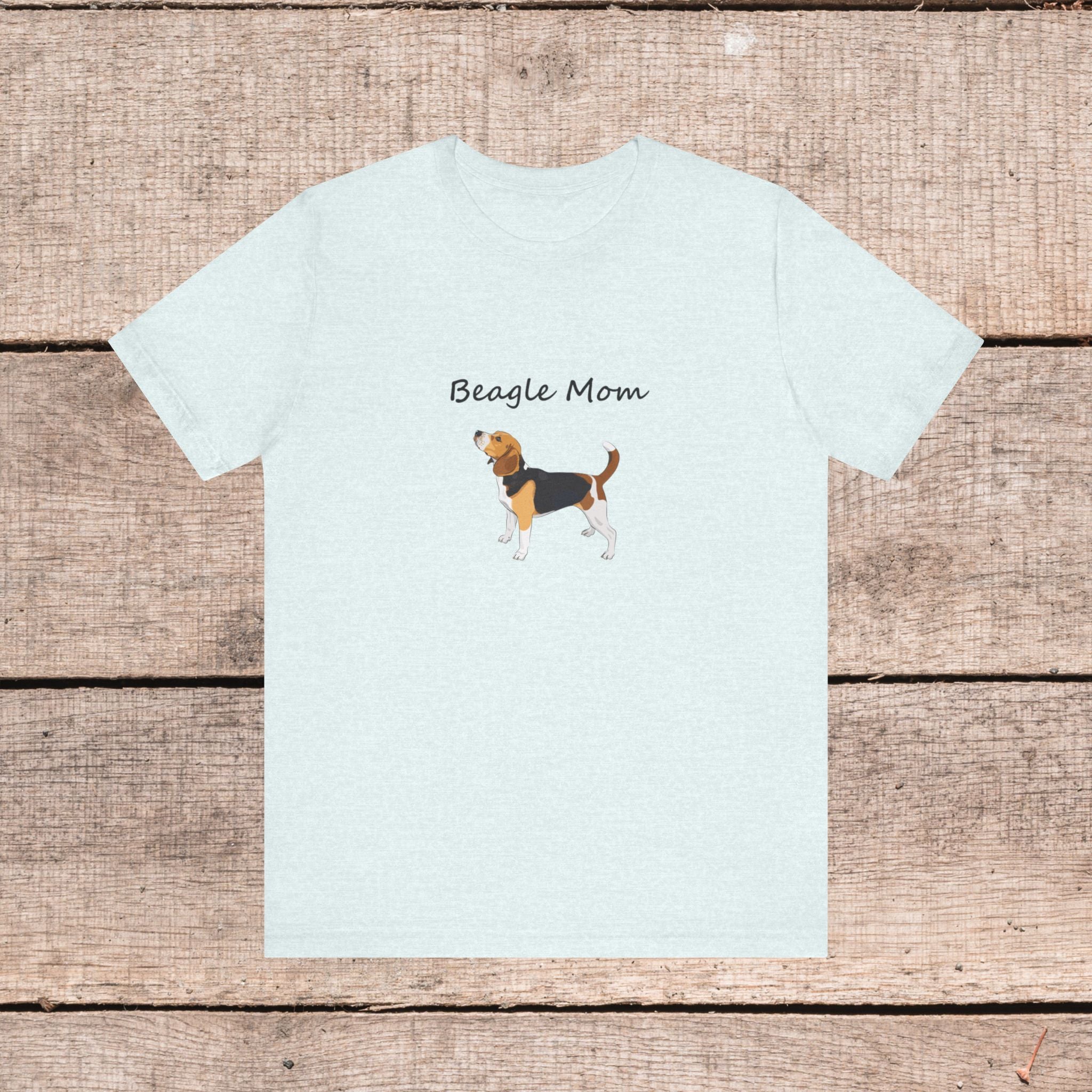 Beagle Mom Short Sleeve Tee, Gift for Her, Bella Canvas 3001, Dog Mom Shirt, Dog Lover Gift, Birthday Gift, Dog Mom Gift, Pet Owner Shirt