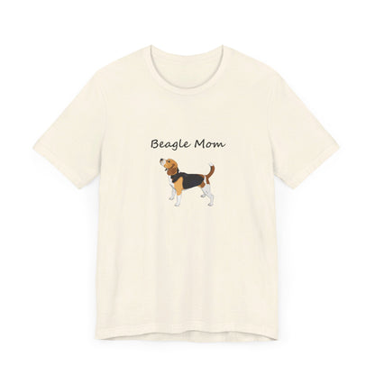 Beagle Mom Short Sleeve Tee, Gift for Her, Bella Canvas 3001, Dog Mom Shirt, Dog Lover Gift, Birthday Gift, Dog Mom Gift, Pet Owner Shirt