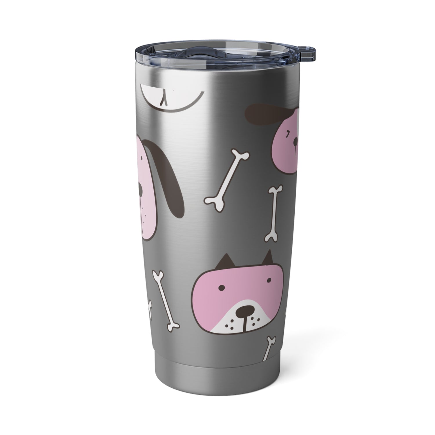 Funny Puppy and Bones Metal Tumbler 20oz Gift for Her Puppy Lover Gift Kids Gift Holiday Gift Idea