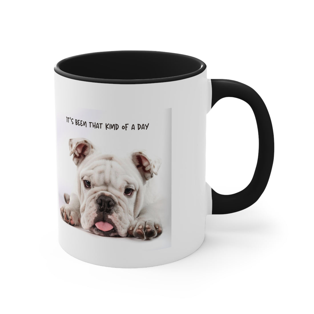 Its Been That Kind of a Day Custom Dog Portrait Accent Coffee Mug, 11oz Multi Colored Mugs Gifts for Dog Lover Gift for Pet Owner Printify