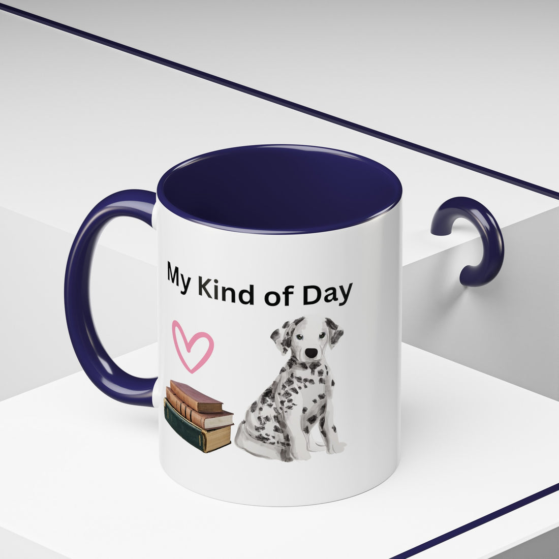 My Kind of Day with Cute Dalmatian Dog on Multi-Color Coffee Mug for Animal Lovers, Pet Owners, Dog Lovers, Gift for Her