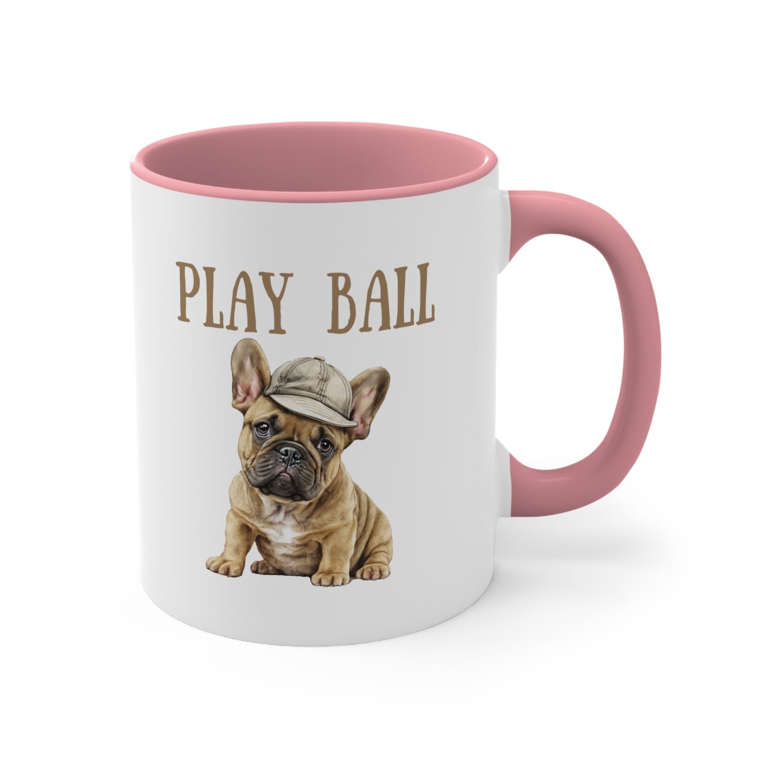 Play Ball with Frenchie Lover Multi-Color Coffee Mug for Dog Lovers