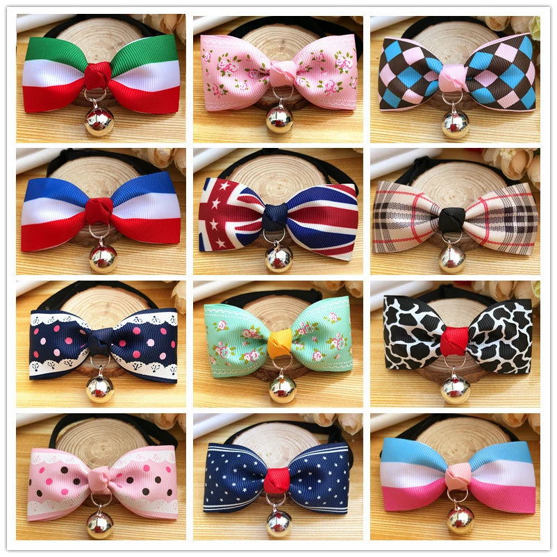 Cute Bow Tie for Dogs &amp; Cats – Adjustable Summer Style Collar, Pet Accessories