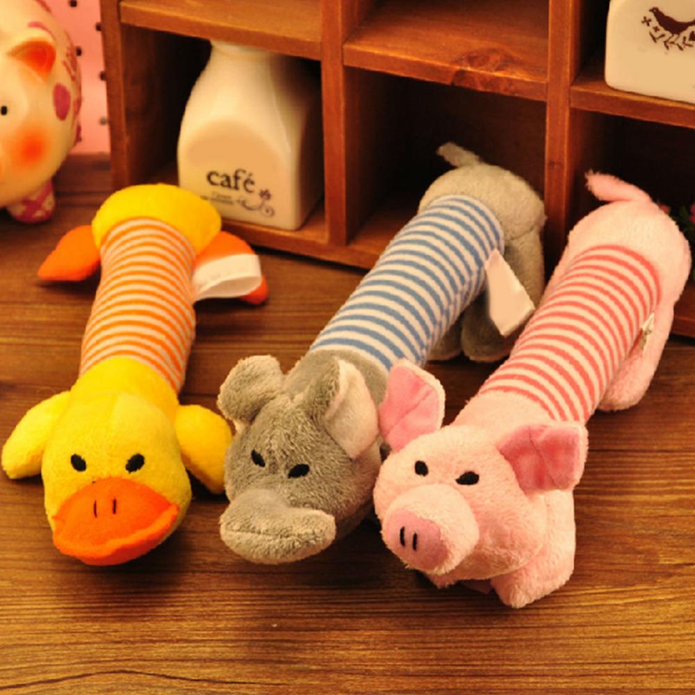 Chew Toys for Dogs Elephant Pig Duck Squeaky Squeaker Plush Chew Bite Resistant Play Souud Toy for Pet Puppy Dog Pets Accessories Supplies My Magnolia Shop