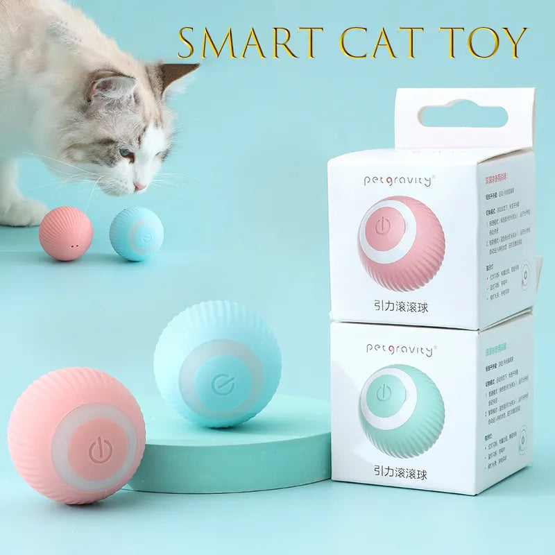 Smart Cat Toys Automatic Rolling Ball Electric Cat Toys Interactive For Cats Training Self-moving Kitten Toys Pet Accessories My Magnolia Shop