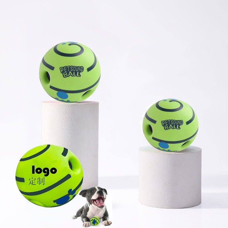 Wobble Wag Giggle Sound Ball Interactive Dog Toy Fun Giggle Sounds When Rolled or Shaken Pets Know Best As Seen On TV My Magnolia Shop