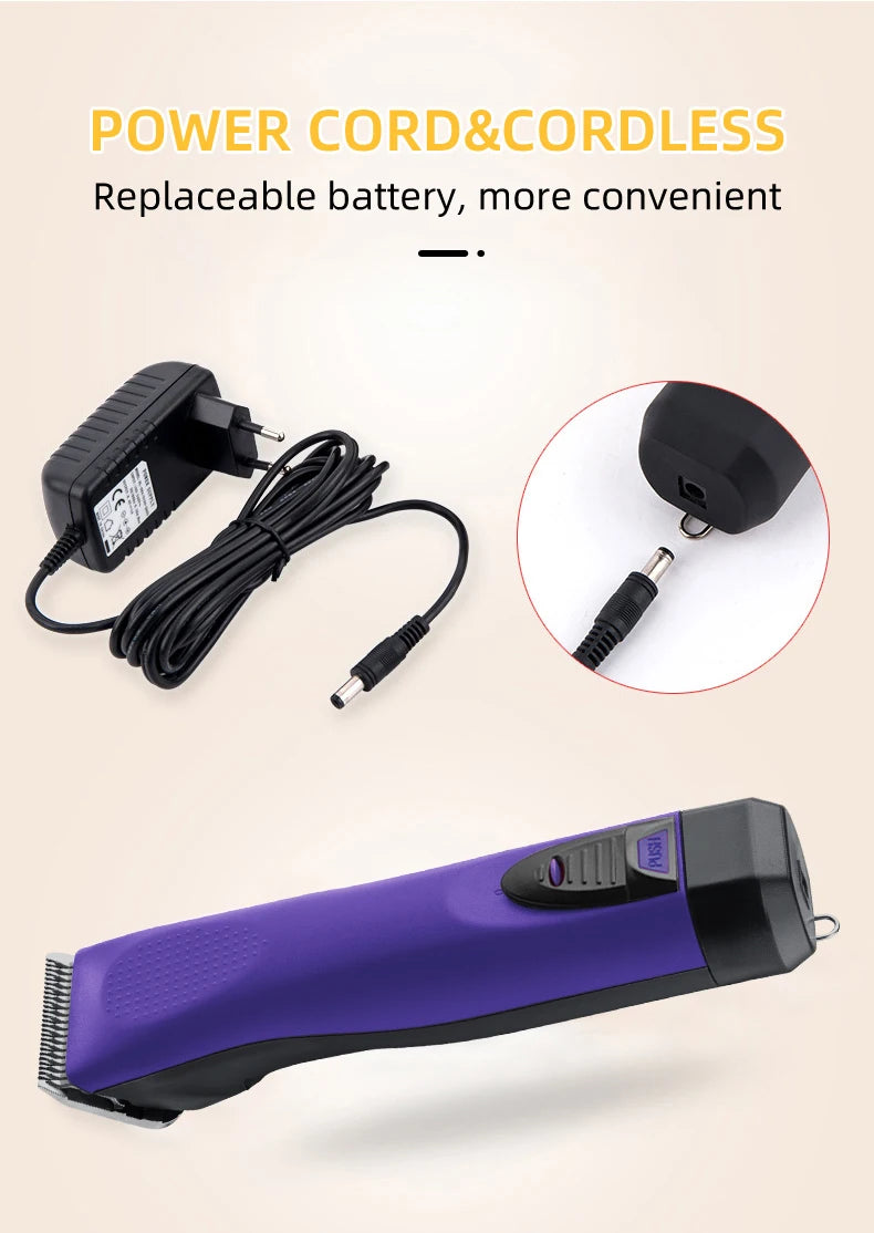 Grooming Clippers – High-Power Rechargeable Electric Pet Hair Trimmer for Dogs &amp; Horses