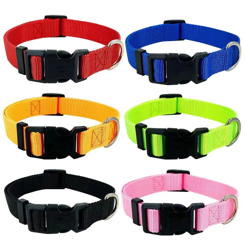 Dog Collar Adjustable Nylon with Clip for Small and Medium Dogs – Durable &amp; Comfortable