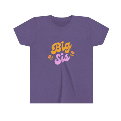 Big Sis Kids T-shirt- Youth Short Sleeve Tee Printify